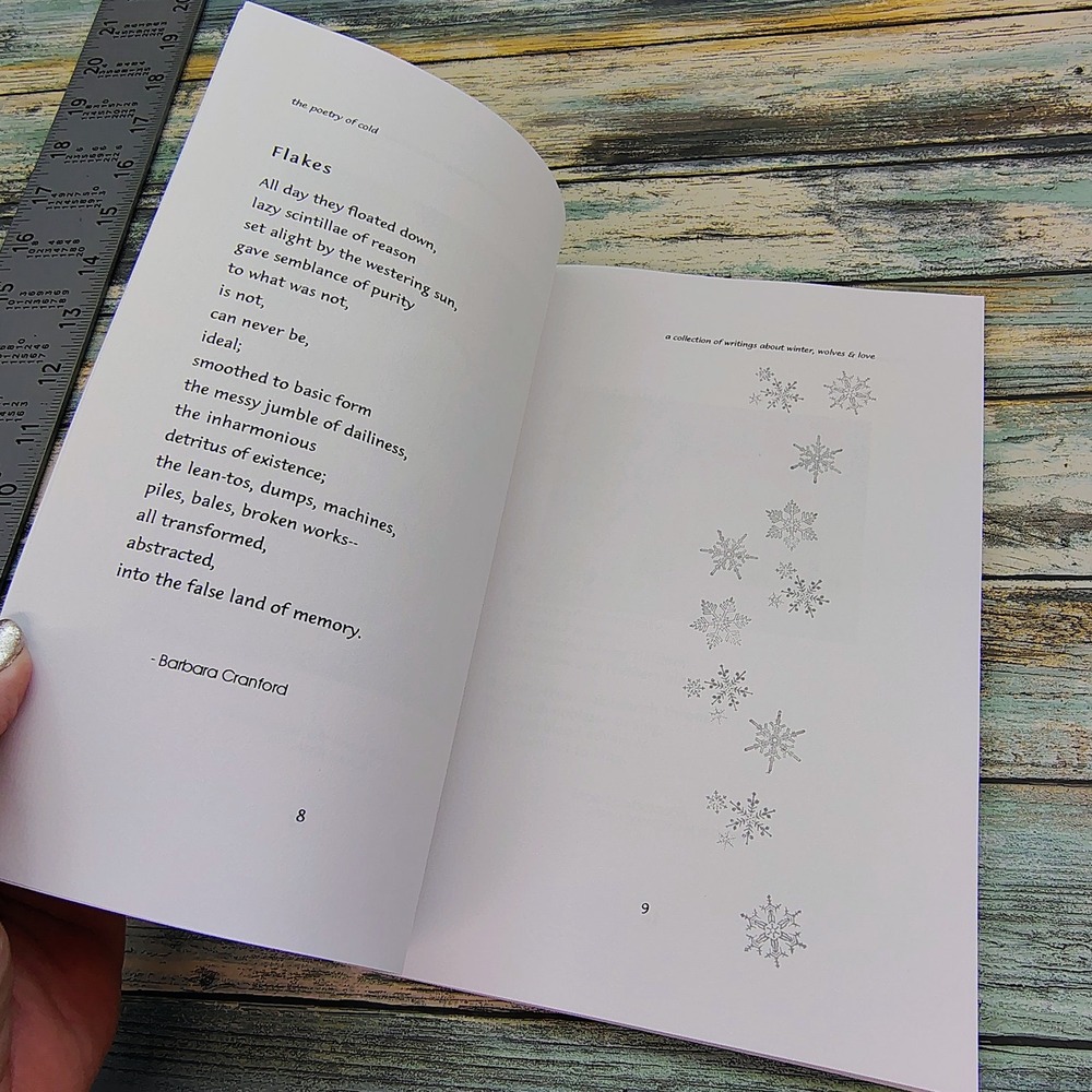 The Poetry of Cold A Collection of writings winter wolves love Softcover Book - Picture 10 of 16